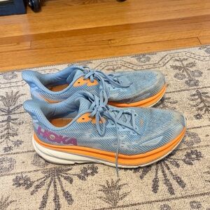 Hoka Women's Athletic Shoes in Blue and Orange